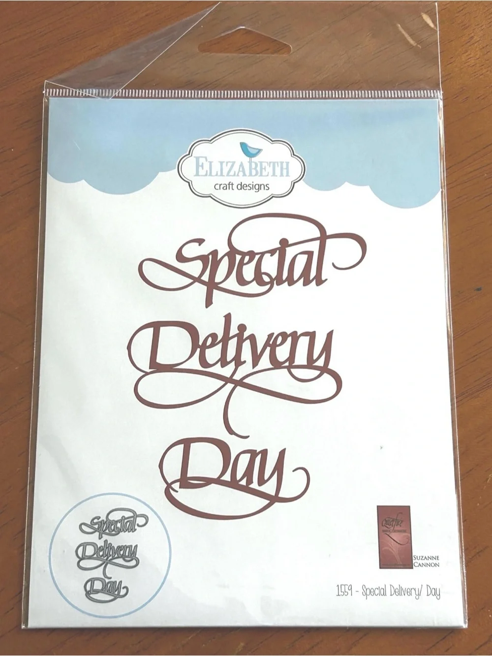 NWWT Elizabeth Craft Designs Special Delivery Day Steel Cutting Die 1559